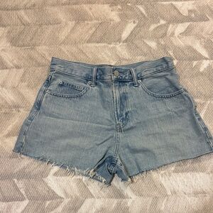 Uniqlo Light Blue Denim High-Rise Women’s Shorts